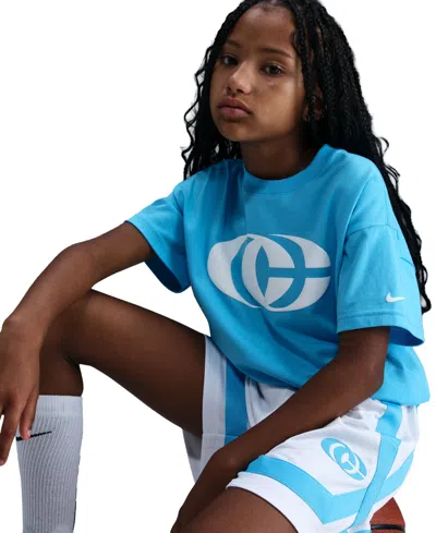 Nike Caitlin Clark Big Kids' Crossover Shorts In White