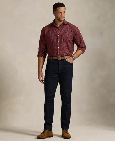 Polo Ralph Lauren Men's B&t Long Sleeve Brushed Twill Shirt In Brown