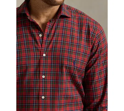 Polo Ralph Lauren Men's B&t Long Sleeve Brushed Twill Shirt In Brown