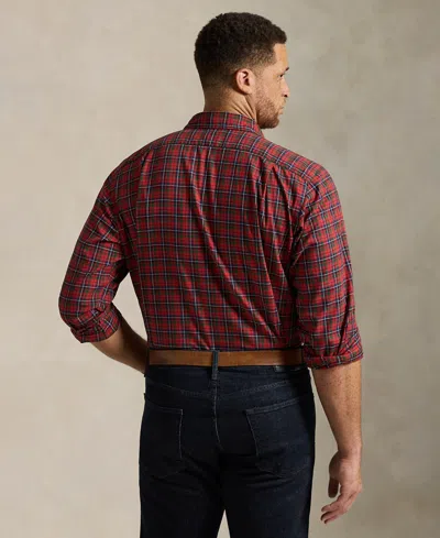 Polo Ralph Lauren Men's B&t Long Sleeve Brushed Twill Shirt In Brown