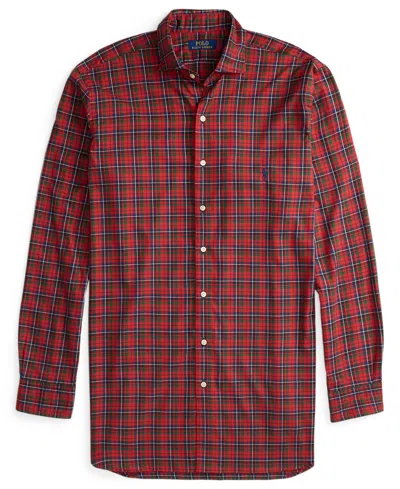 Polo Ralph Lauren Men's B&t Long Sleeve Brushed Twill Shirt In Brown