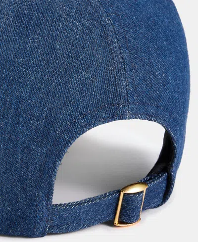 On 34th Denim & Corduroy Baseball Cap, Macy's Exclusive In Blue