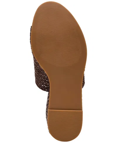 Steve Madden Women's Cassi Platform Wedge Slides In Brown