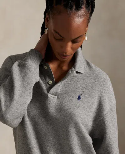 Polo Ralph Lauren Polo Pony-embroidered Sweatshirt In Gray