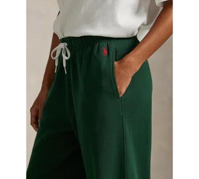 Polo Ralph Lauren Cotton Blend Joggers Featuring Elastic Cuffs And Waistband In Green