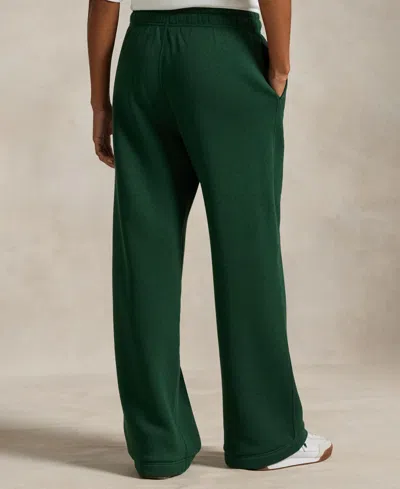 Polo Ralph Lauren Cotton Blend Joggers Featuring Elastic Cuffs And Waistband In Green