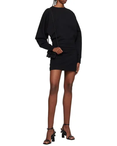 Palm Angels Logo-print Sweatshirt Dress In Blue