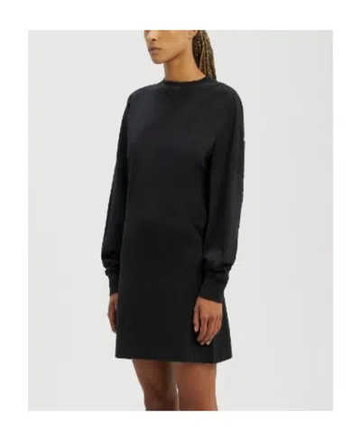 Palm Angels Logo-print Sweatshirt Dress In Blue