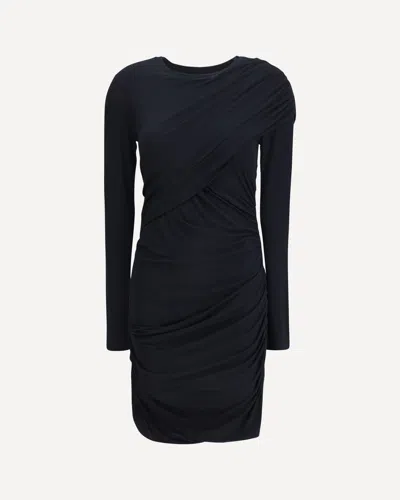 Isabel Marant Étoile Isabel Marant Etoile Denise Draped Black Jersey Dress