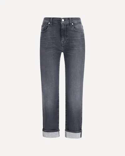 7for Relaxed Skinny Slim Illusion Jeans In Blue