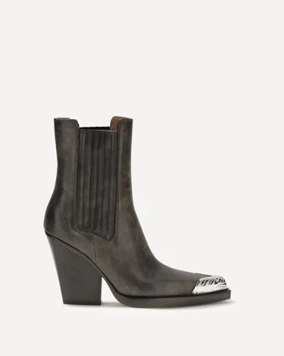 Paris Texas Dallas Texan Ankle Boots In Black