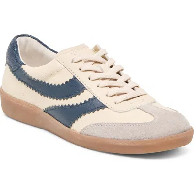 Dolce Vita Merit Sneakers White Navy Leather In Multi