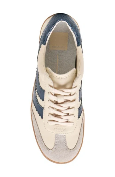 Dolce Vita Merit Sneakers White Navy Leather In Multi