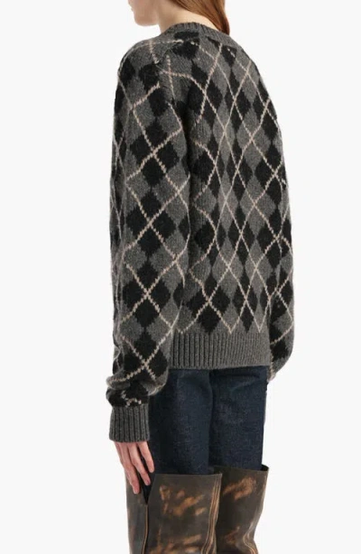 Khaite Pratt Oversize Argyle Plaid Cashmere Sweater In Multi
