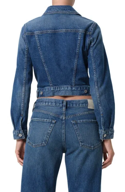 Citizen Of Humanity Citizens Of Humanity Charisse Shrunken Denim Jacket In Blue