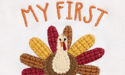 Mud Pie My First Thanksgiving Bib In Multi