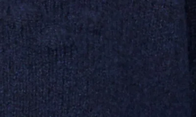 Cece Women's Scallop Edge Pom Knit Long Sleeves Cardigan In Blue