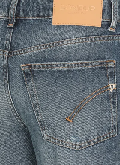 Dondup Wide Leg Pants In Blue