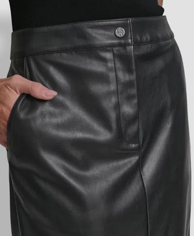 Dkny Women's Fringe Midi Skirt In Black