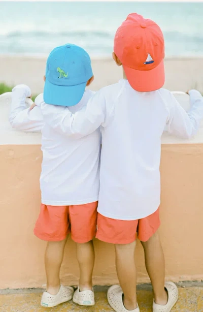 Bits & Bows T-rex Dinosaur Twill Baseball Hat In Blue