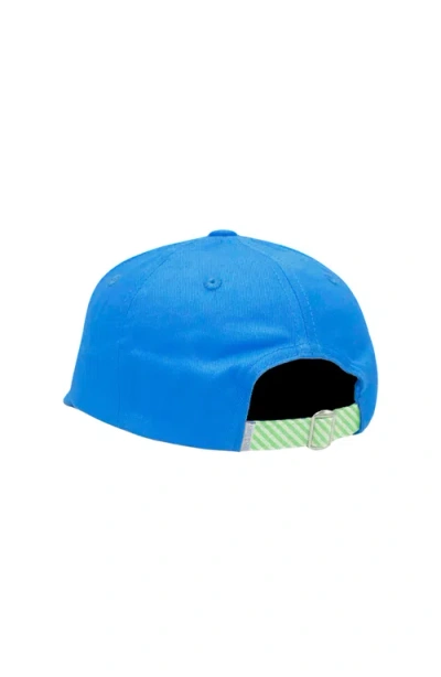 Bits & Bows T-rex Dinosaur Twill Baseball Hat In Blue