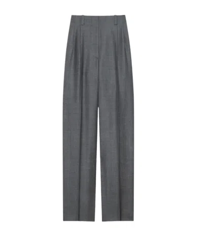 Givenchy Double Pleat Pants In Wool In Gray
