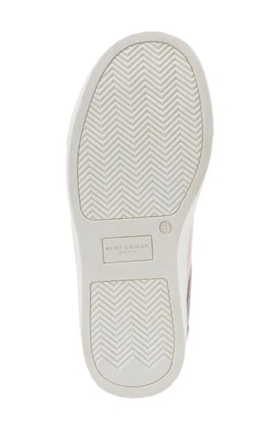 Kurt Geiger London Kids' Mini Luckson Heart Platform Sneaker In Multi