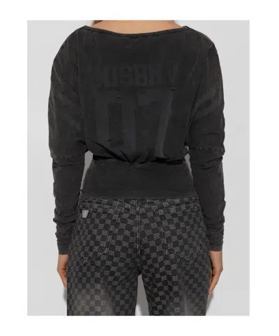 Misbhv Long-sleeve Top In Black