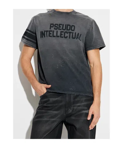 Misbhv Distressed-finish T-shirt In Gray