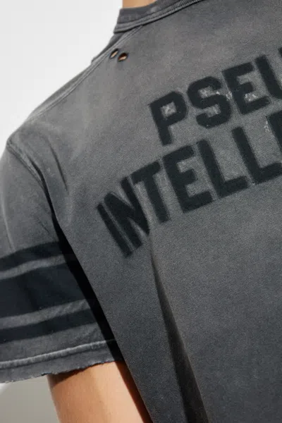 Misbhv Distressed-finish T-shirt In Gray