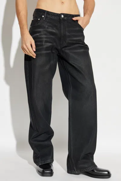 Misbhv Austin Coated Jeans In Black