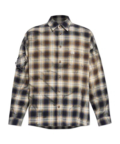 Misbhv Button-down Long-sleeved Shirt In Multi