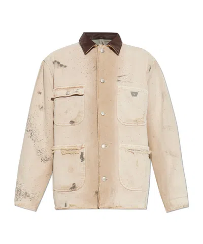 Misbhv Button-down Casual Jacket In Neutral