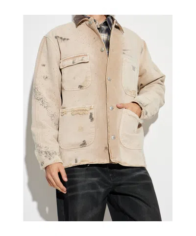 Misbhv Button-down Casual Jacket In Neutral