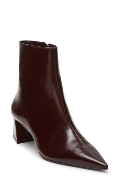 Steve Madden Ashli Pointed Toe Bootie In Burgundy