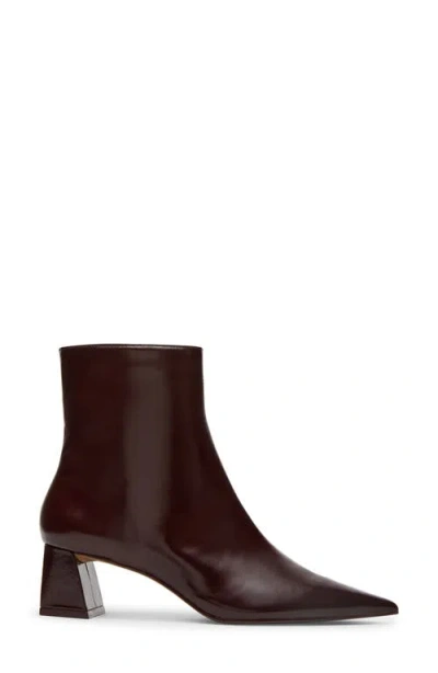 Steve Madden Ashli Pointed Toe Bootie In Burgundy
