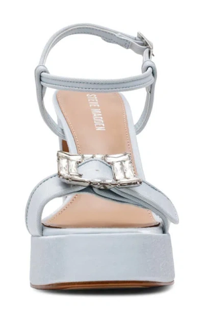 Steve Madden Liandra Ankle Strap Platform Sandal In White