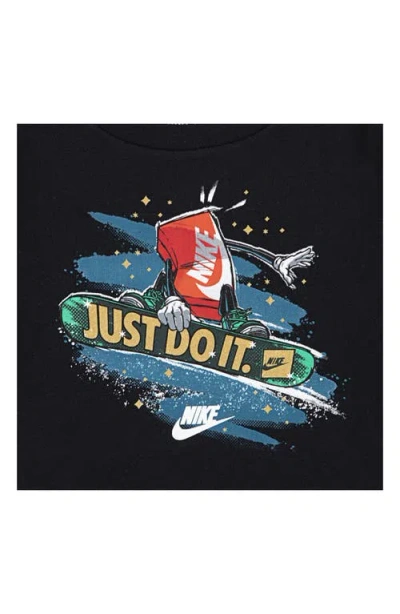 Nike Kids' Snowboard Boxy Graphic T-shirt In Blue