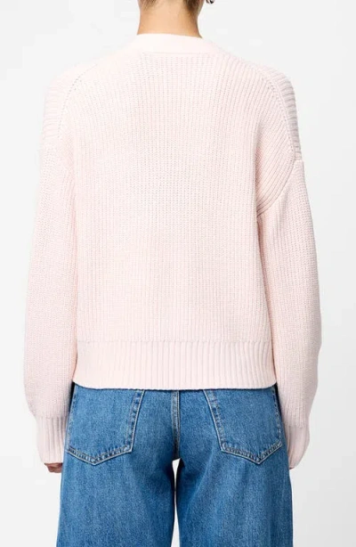 French Connection Embellished Baby Soft Knit Cardigan Sweater In Pink