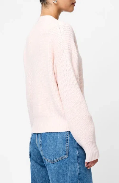 French Connection Embellished Baby Soft Knit Cardigan Sweater In Pink