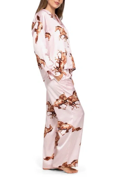 Midnight Bakery Women's 2 Piece Long Sleeves Top And Pants Loungewear Set In Neutral