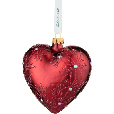 Waterford Holiday Heirlooms Heart Ornament In Red | ModeSens