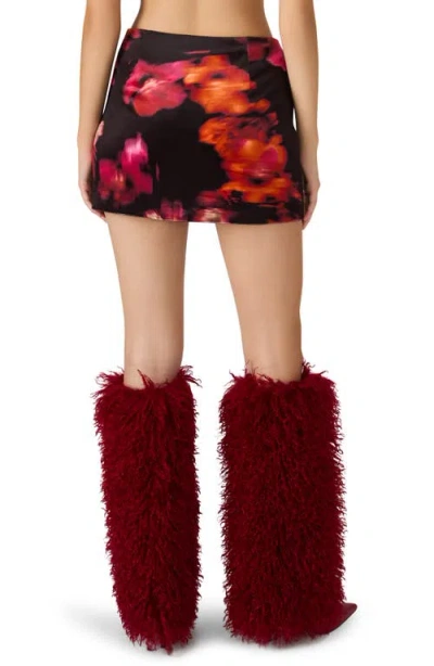 Steve Madden Cindi Floral Print Miniskirt In Multi