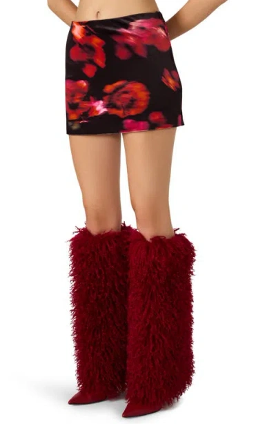 Steve Madden Cindi Floral Print Miniskirt In Multi