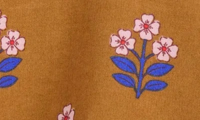 Mini Boden Kids' Frill Sweater Dress In Brown