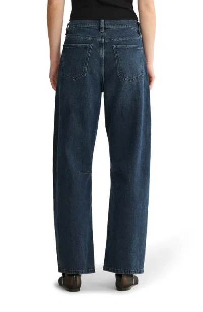 Warp & Weft Bna Soft Curve Barrel Jeans In Saturday Night In Blue