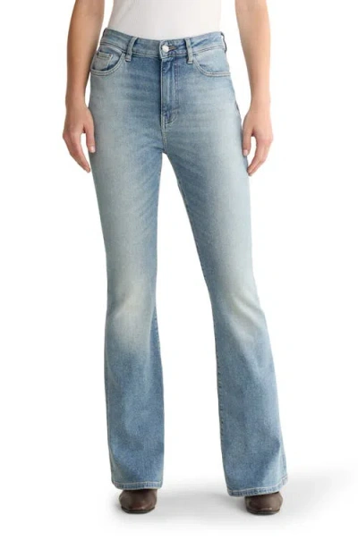 Warp & Weft Warp+weft Nao High Waist Bootcut Jeans In Blue