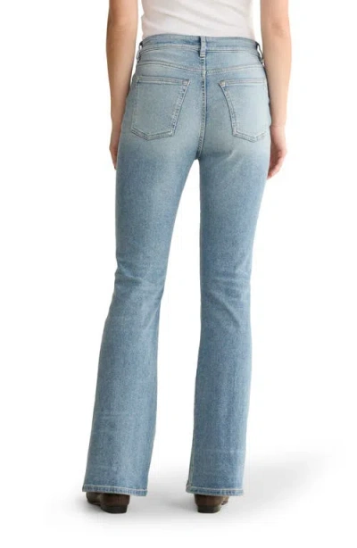 Warp & Weft Warp+weft Nao High Waist Bootcut Jeans In Blue