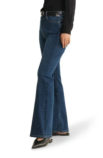 Warp & Weft Warp+weft Nao High Waist Bootcut Jeans In Blue