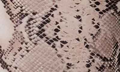 Naked Wardrobe Snakeskin Print High Waist Leggings In Animal Print